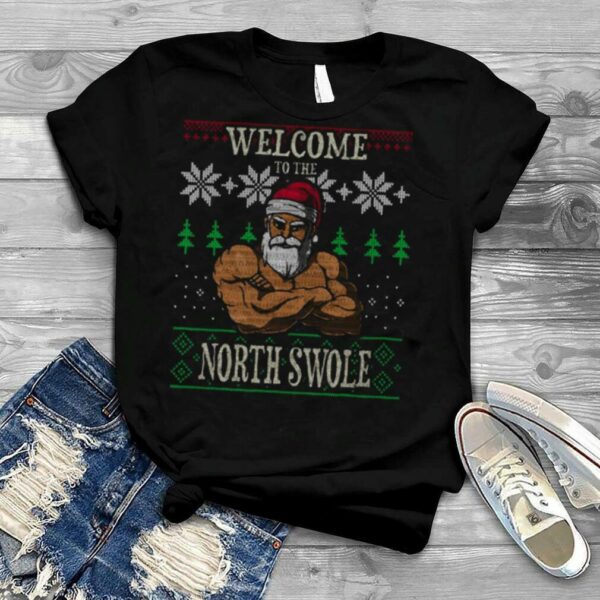 The North Swole Santa Claus Christmas Gym Pun shirt