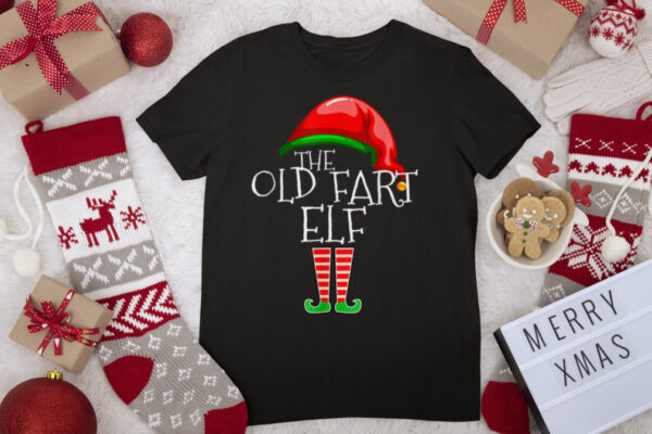 The Old Fart Elf Group Matching Family Christmas T Shirt