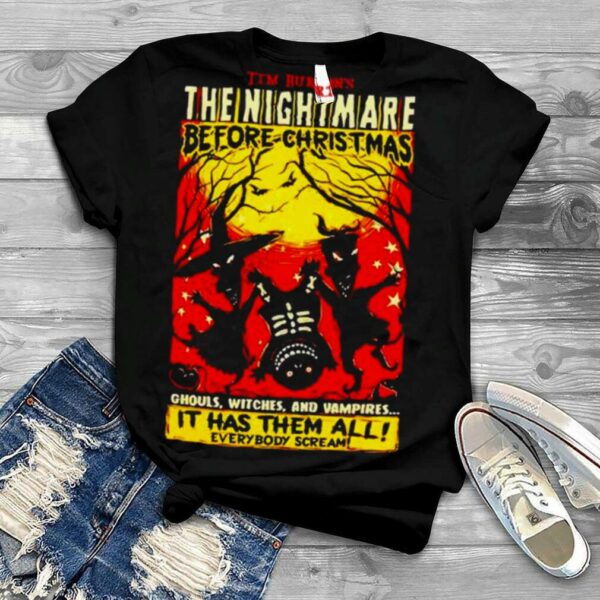 The nightmare before Christmas ghouls witches and vampires shirt
