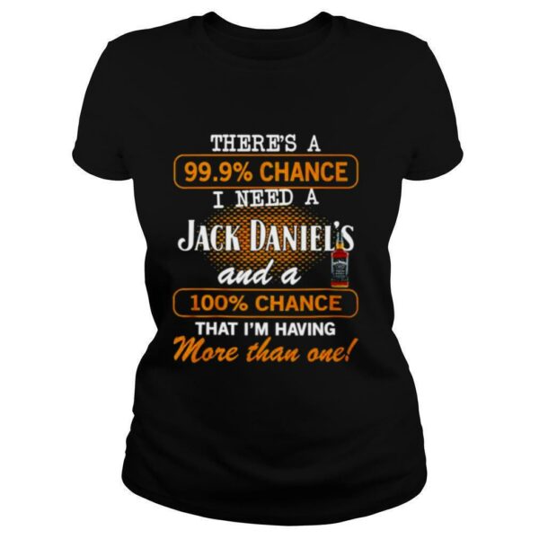 Theres a 99.9 chance I need a Jack Daniels and a 100 chance that shirt