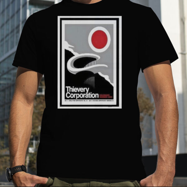 Thievery corporation Colorado summer 2023 july 15+16 T shirt