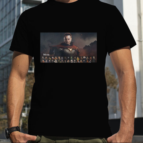 This Celebrity Mortal Kombat 1 Concept with Elon Musk T Shirt