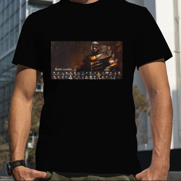 This Celebrity Mortal Kombat 1 Concept with LeBron King James T Shirt