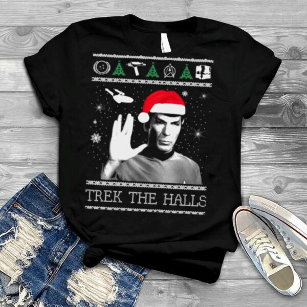 Trek The Halls Funny Star Trek Ugly Christmas shirt