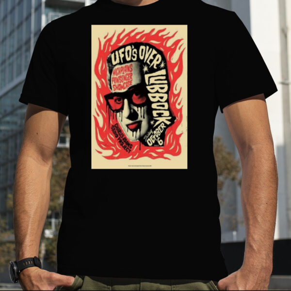 Ufos Over Lubbock Charles Adams Studio Project casp Oct 6 2023 T shirt