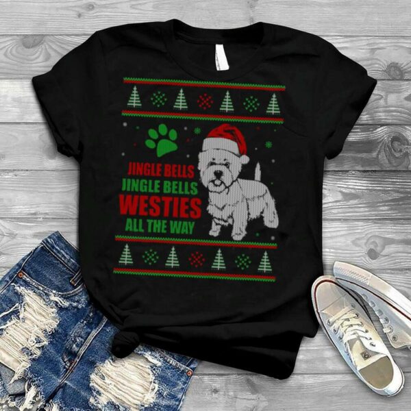 Ugly Christmas Westie Dog shirt