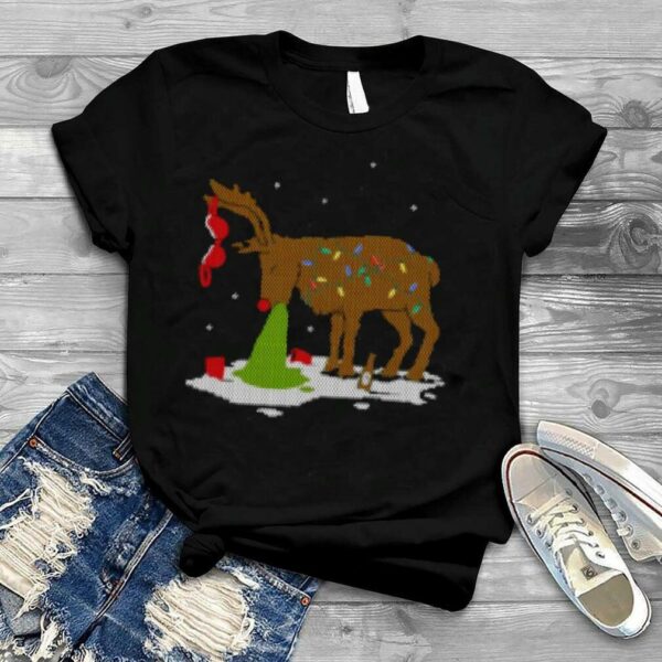 Ugly Pooping Reindeer Christmas shirt