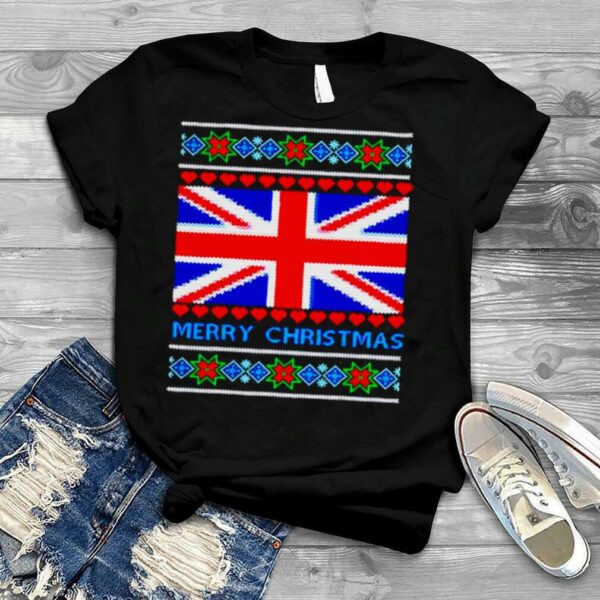Ugly Sweater Union Jack Flag Uk England Christmas shirt