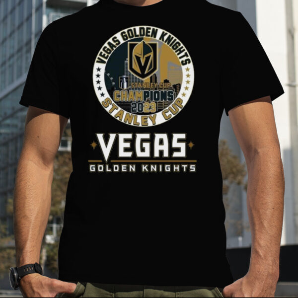 Vegas Golden Knights Stanley Cup Champions 2023 First Time Champions Gold Shirt