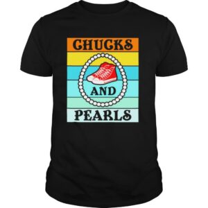 Vintage Chucks And Pearls With Kamala Harris For President 2021 shirt