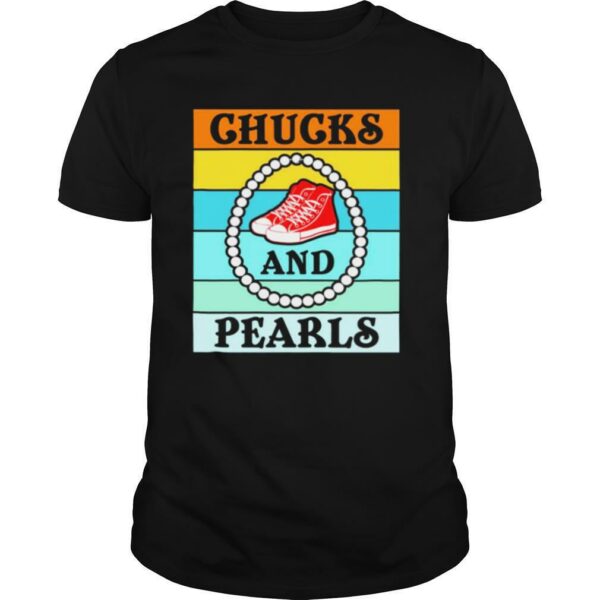 Vintage Chucks And Pearls With Kamala Harris For President 2021 shirt