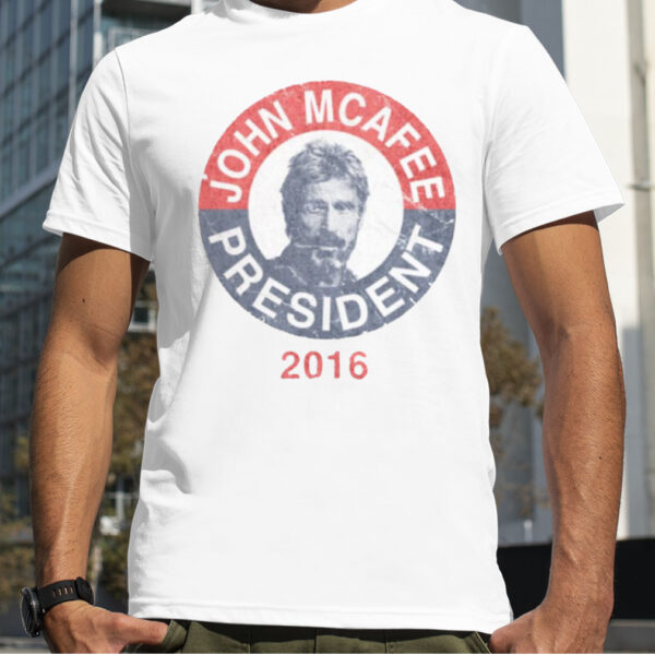 Vintage John Mcafee For President 2016 shirt