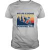 Vintage Skiing my life is going downhill fast shirt