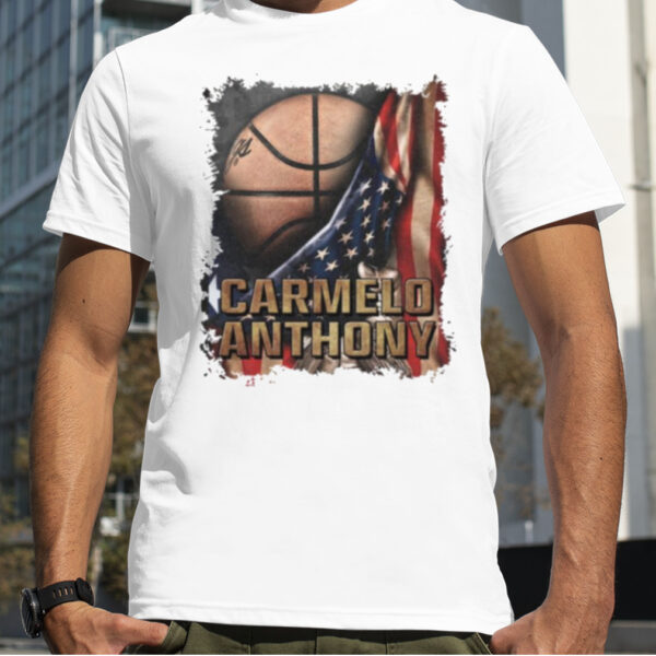 Vintage Styles Basketball Carmelo American Flag shirt