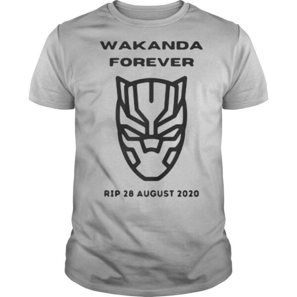 Wakanda forever black panther rip chadwick 28 august 2020 shirt