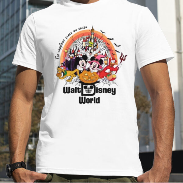 Walt Disney Halloween Happiest Place On Earth Vintage 2023 Shirt