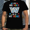 Washington Commanders Autism Awareness I Am His Voice He Is My Heart 2023 Shirt