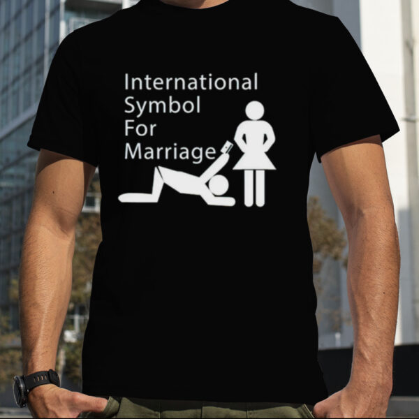 Wedding international symbol for marriage shirt