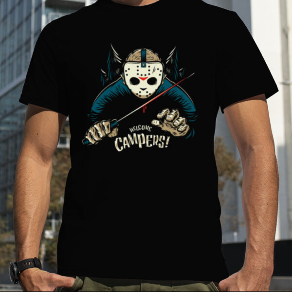 Welcome Campers Jason Voorhees Halloween shirt