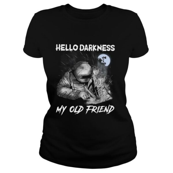 Welder Hello Darkness My Old Friend Kids T shirt