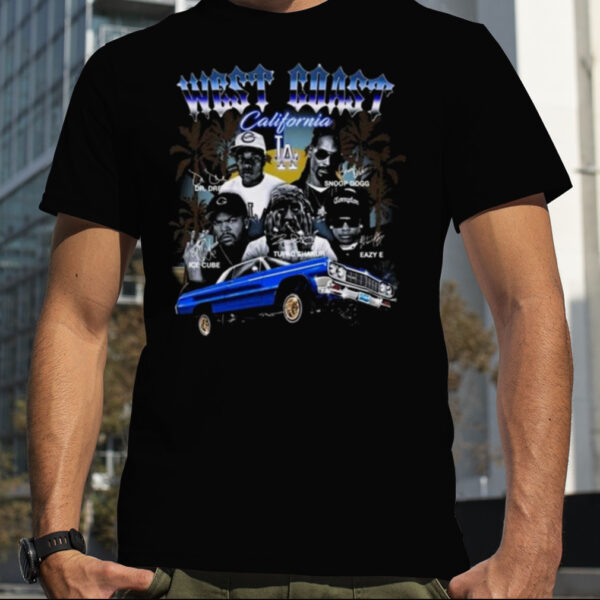 West Coast California Hip Hop Team Signatures 2023 Shirt