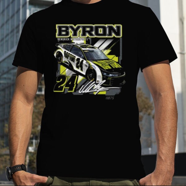 William Byron 2023 Raptor Draft Signature T Shirt