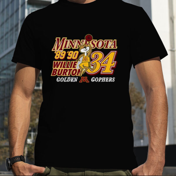 Willie Burton ’89 ’90 Minnesota Golden Gophers shirt