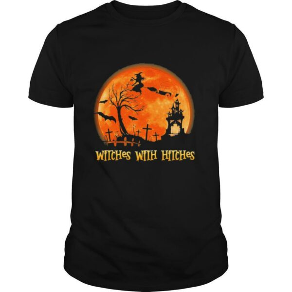 Witches With Hitches Sunset Halloween shirt