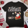 Womens Cats For Everybody Ugly Christmas Cat T Shirt