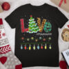 Womens Christmas Tree Love Grandma Mawmaw Life Buffalo Leopard T Shirt