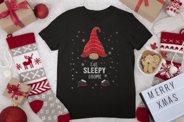 Womens, Mens, Kids The Sleepy Gnome Ugly Christmas T Shirt