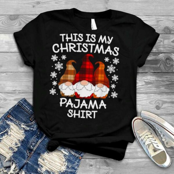 Xmas Plaid Gnome This Is My Christmas Pajama Shirt