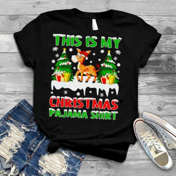 Xmas Santa This Is My Donkey Christmas Pajama Sweater T shirt