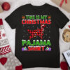 Xmas Santa This Is My Irish Setter Dog Christmas Pajama T Shirt