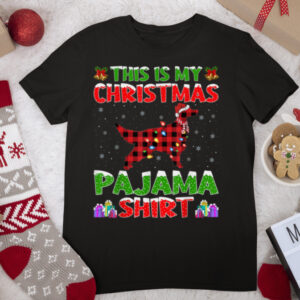 Xmas Santa This Is My Irish Setter Dog Christmas Pajama T Shirt