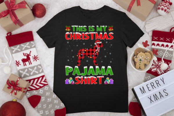 Xmas Santa This Is My Irish Wolfhound Christmas Pajama T Shirt