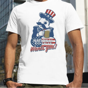 national Bohemian Uncle Boh Wants You Shirt
