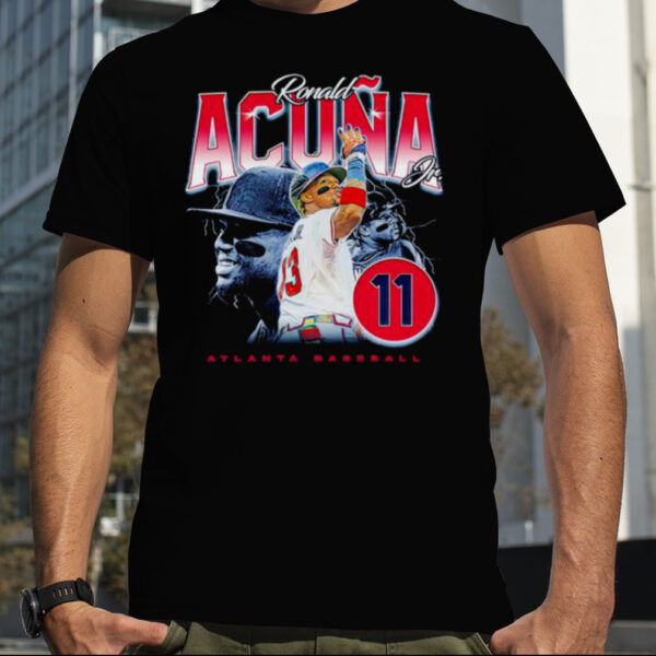 ronald Acuna Jr. Atlanta baseball lightning shirt