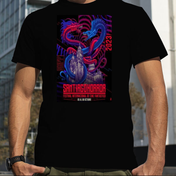 santiago Horror Festival Internacional De Cine Fantastico Ff October 2023 Poster Shirt