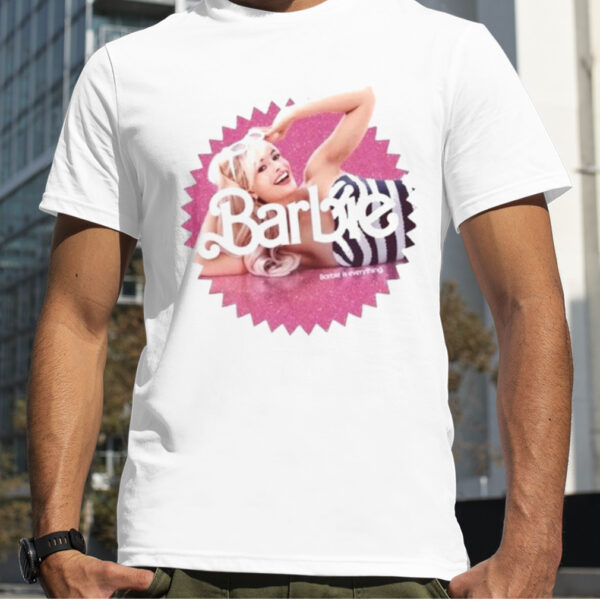 the Pink Barbie Logo T shirt