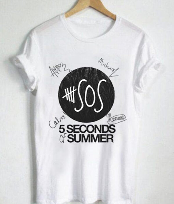 5SOS Signatures T-Shirt