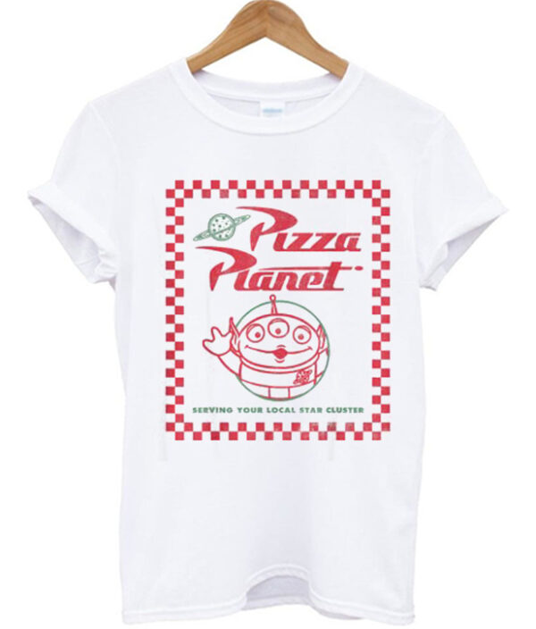 Alien Pizza Planet Box Art T-Shirt