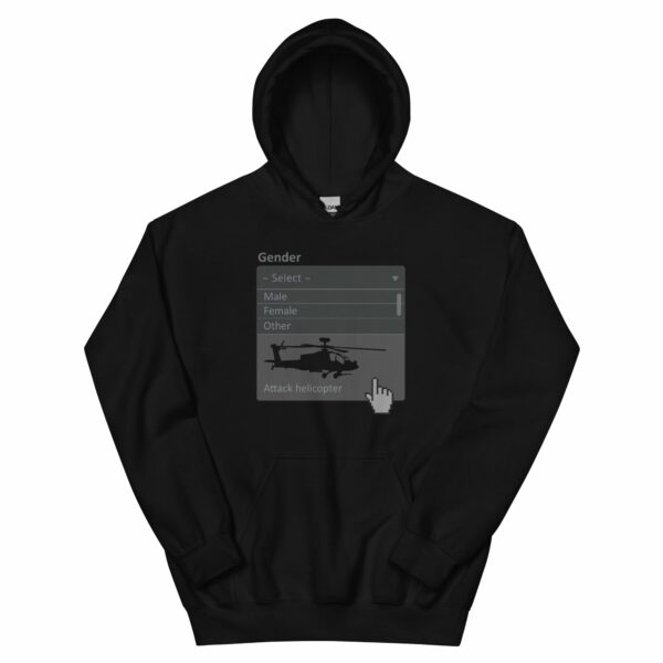 Attack Helicopter Gender Hoodie