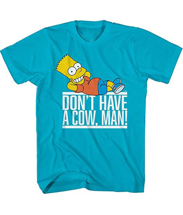 Bart Simpson Don’t Have A Cow Man Graphic T-Shirt