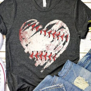 Baseball Heart T Shirt