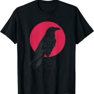 Black Crow Occult Japan Gothic Witchcraft Crow T-Shirt