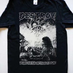 DESTROY Burn This Racist System Down T-shirt DESTROY Burn This Racist System Down T-shirt