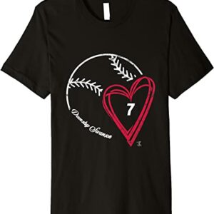 Dansby Swanson Baseball Heart Gameday T-Shirt