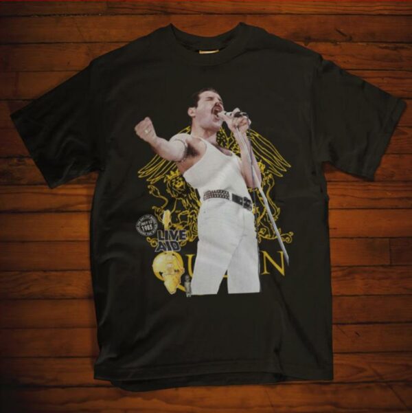 Freddie Mercury Queen Bohemian Rhapsody Live Aid T-shirt