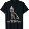 Funny Conspiracy Cat Tin Foil Hat Government Shirt Gift Men